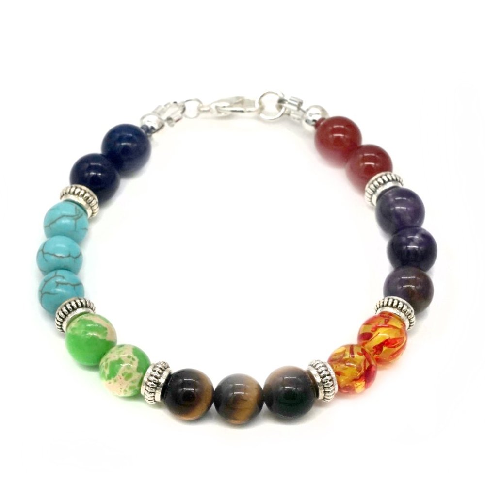 Bracelet with Chakra color theme. - Picture 2 of 2
